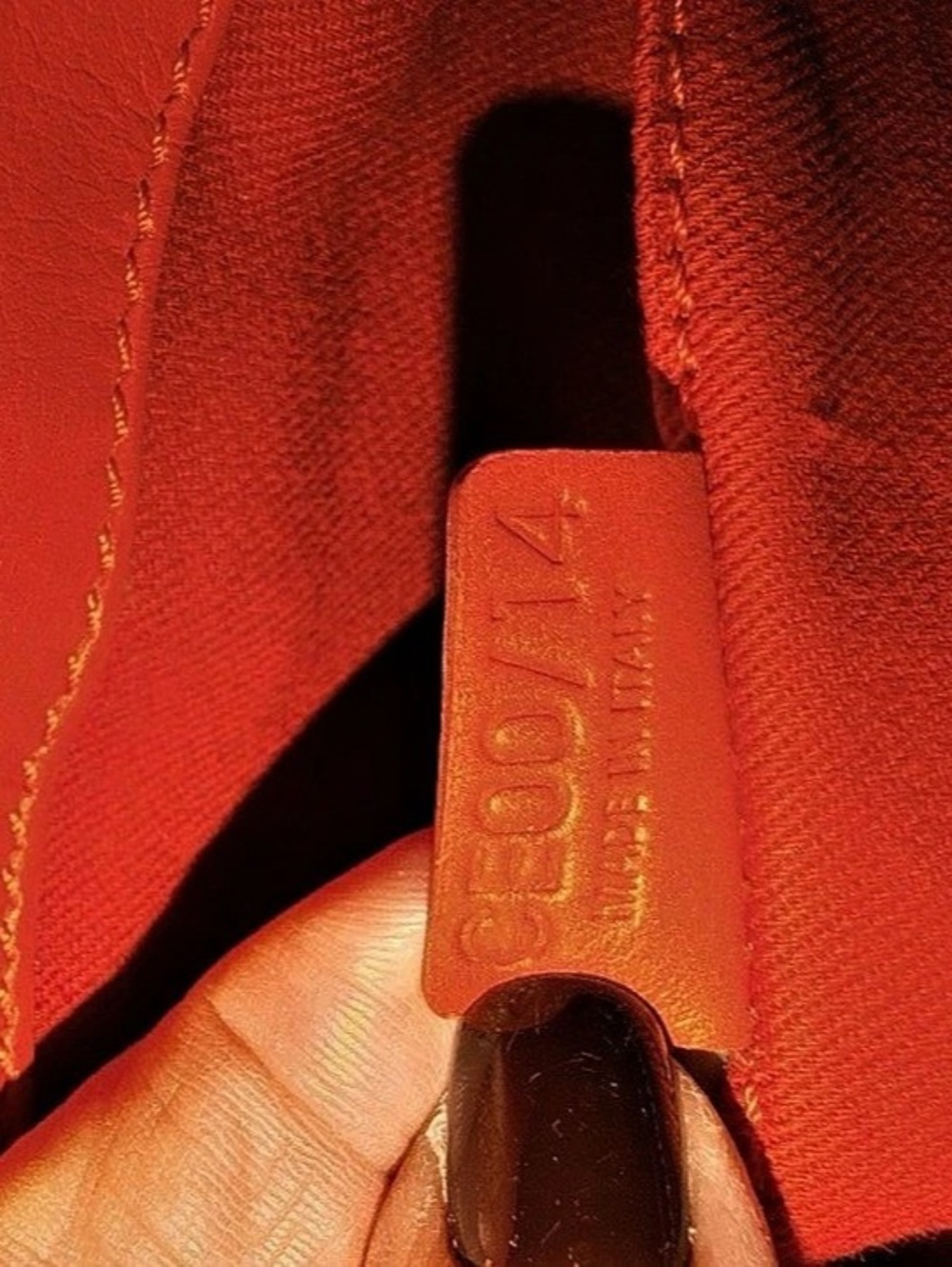 Celine Boogie Bag Orange Leather Tote - Picture 10 of 11